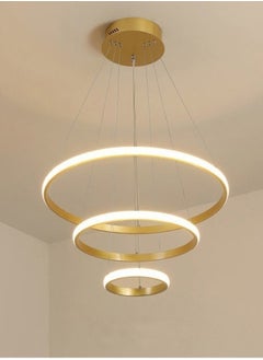 fashionhome Modern Pendant Lamp LED Rings Circle Ceiling Hanging Chandelier  - Image 5