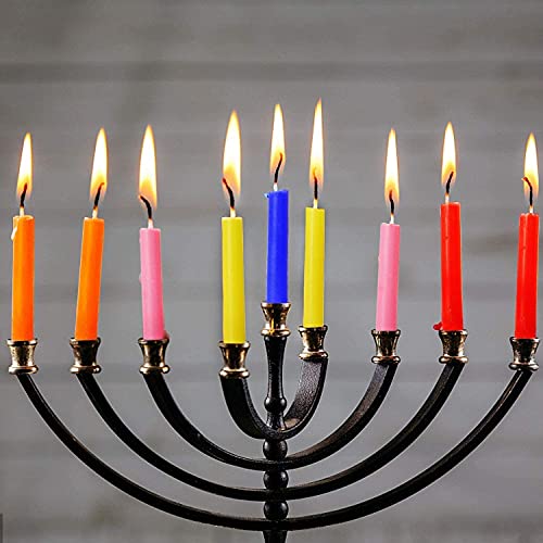 atorakushon [Pack of 60] Colourfull Chime Stick Candle Especially Meant for Healing Chakras Ritual Candles Decoration Lighting Diwali Birthday - Image 2