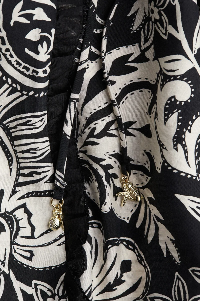 H&M Trumpet-sleeved tunic dress