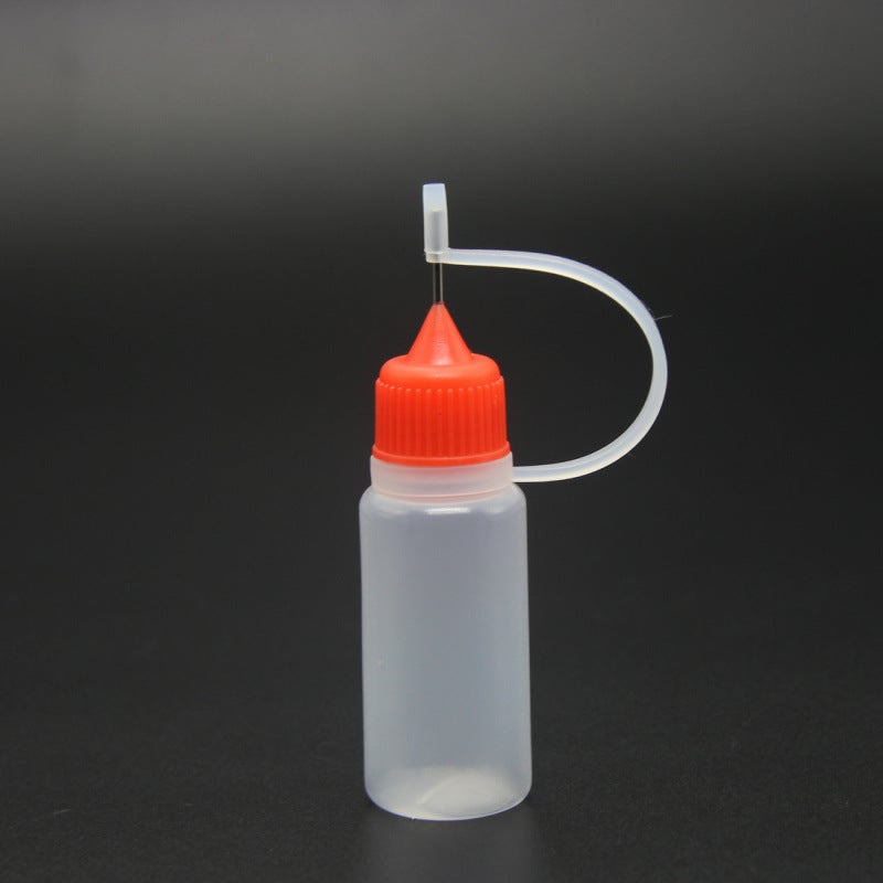 Generic 10ml Colorful Syringe Bottles for Cosmetics Red 