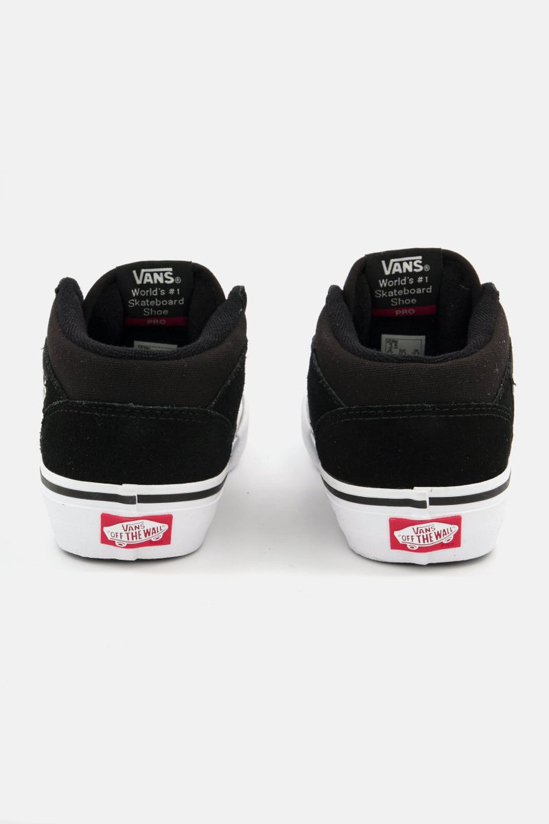 VANS Women Half Pro Cab Lace Up Casual Shoes, Black/White - Image 4