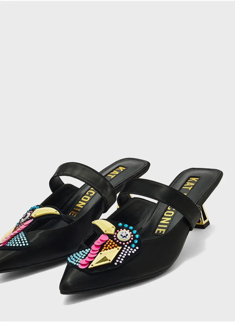Kat Maconie Azari Hourglass Low Heeled Sandals