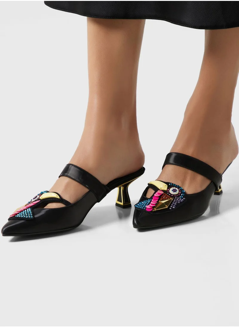 Kat Maconie Azari Hourglass Low Heeled Sandals