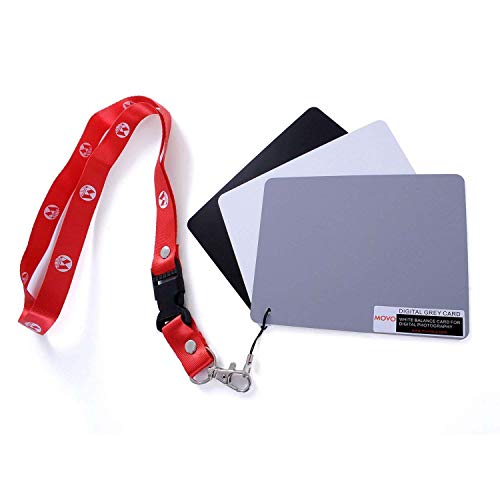 Movo Photo Color, White Balance Card Set for Digital Photography (Index Card Sized, 5 X 4) - Image 1