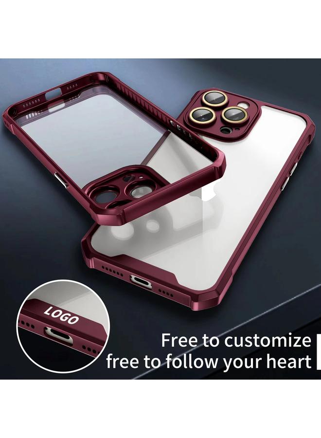 S-TOP Case For iPhone 14 Pro Max Shockproof Acrylic Phone Case with Lens Glass Film - Image 3