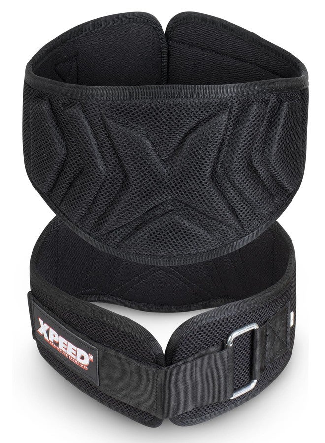 Xpeed Premium Nylon Weightlifting Belt || Lumbar Waist Support Trainer || Weight Lifting belt For Workout || Fitness || Sport|| Gym for Men and Women (Pack of 1) (Black) (M) - Image 1