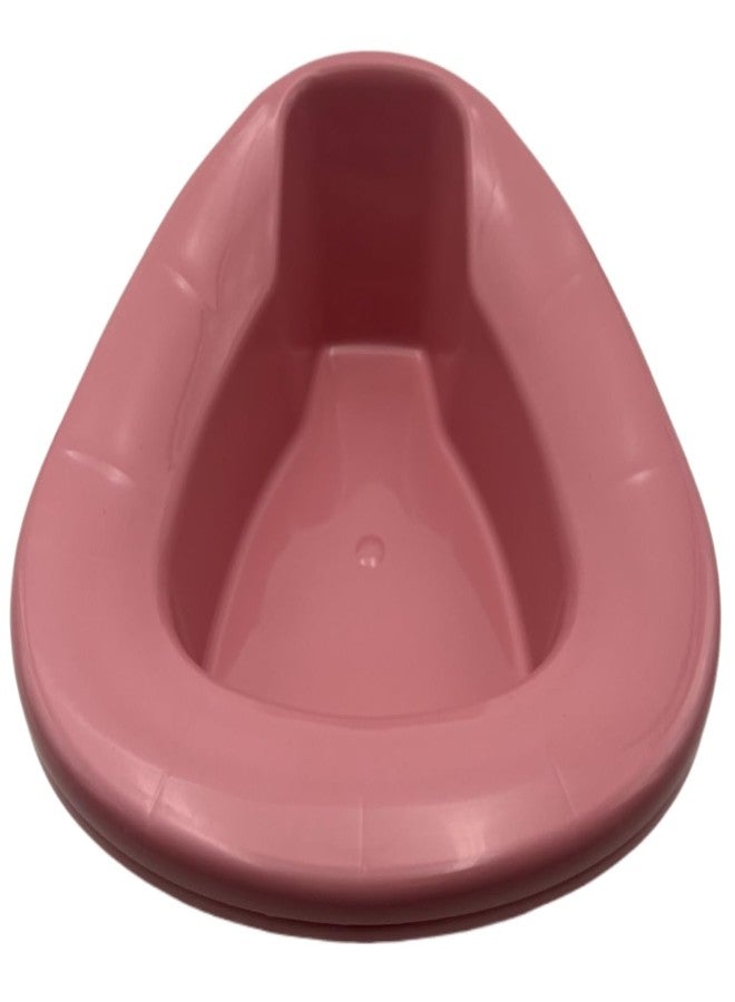Comfort Axis Heavy Duty Stackable Plastic Bedpan, Rose (Pack of 2) - Image 2