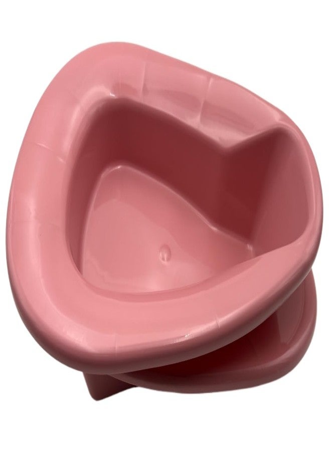 Comfort Axis Heavy Duty Stackable Plastic Bedpan, Rose (Pack of 2) - Image 3