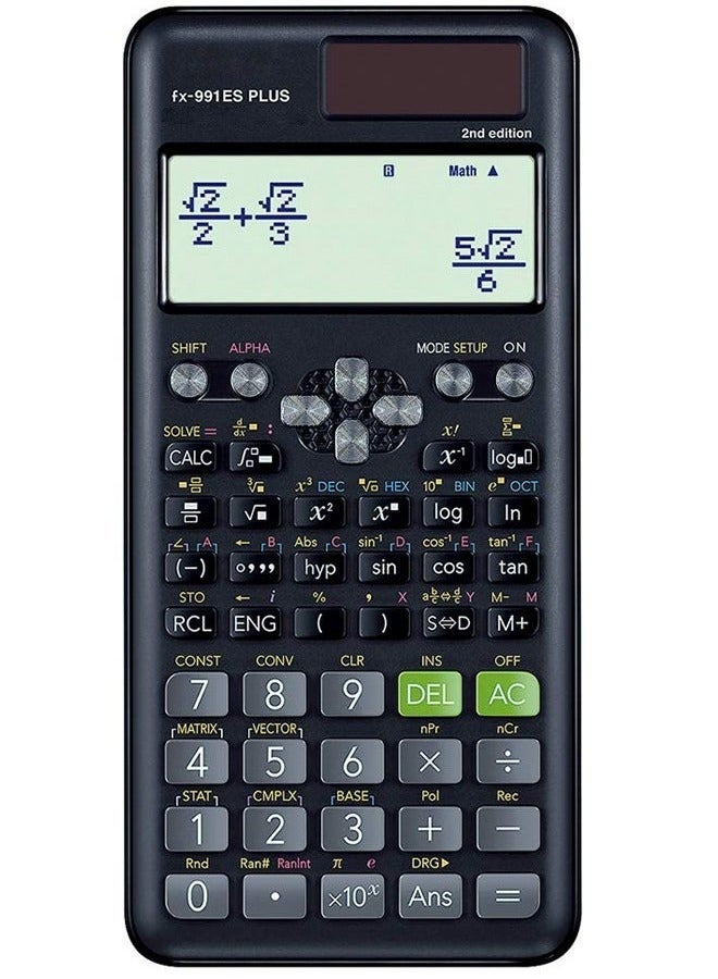 Fx-991Es Plus 2025 Edition Scientific Calculator Black - Image 1