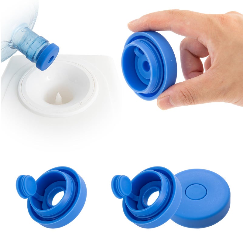 Yepfomi (3 Pack) Yepfomi Reusable 5 Gallon Water Jug Cap  Food Grade Silicone Replacement Bucket Lid For 2/3/4/5 Gallon Bottle 55Mm Standard Tops Water Bottle And Water Dispenser - Image 1