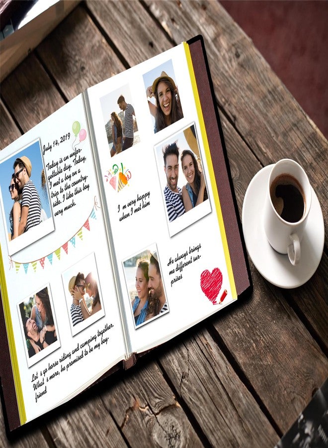 Zoview Magnetic Self-Stick Photo Album, Family Album, Leather Cover, Hand Made DIY Albums Holds 3x5, 4x6, 5x7, 6x8,8x10 Photos (Brown, Large) - Image 3