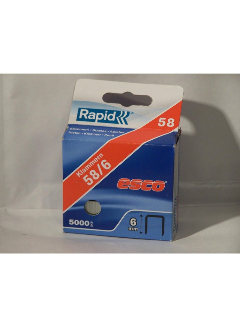 Rapid 58/6mm Fine Wire Staples 5000pcs – Code 468060050 - Image 2