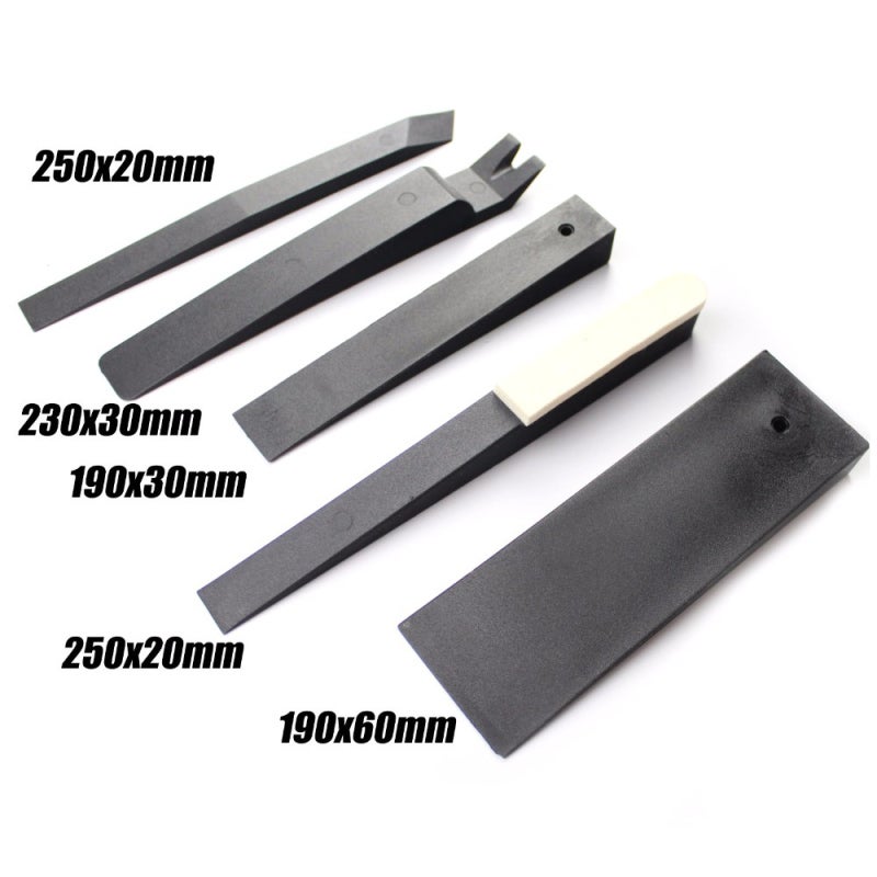 Car Audio Panel Removal Tools: 6 Grey Durable Plastic Pieces - Scratch Protection, High Temperature Resistance, Easy Installation for Car Door Panel Window Trim Interior Accessories - Image 3