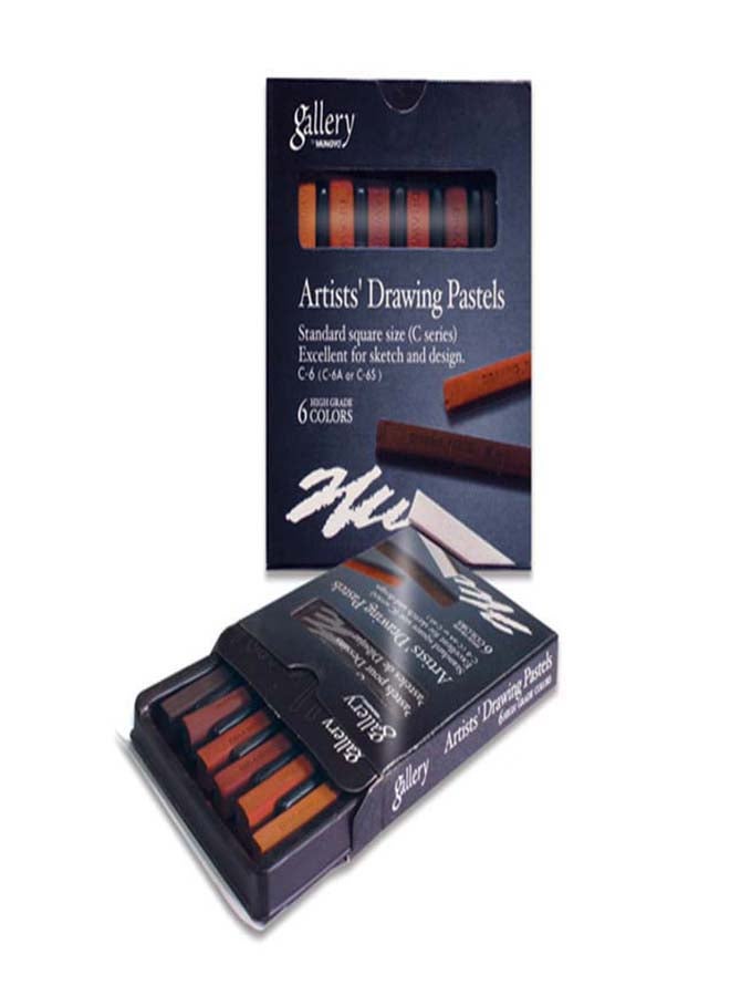 Mungyo DRAWING PASTLE 6 EARTHSTONE COLORS