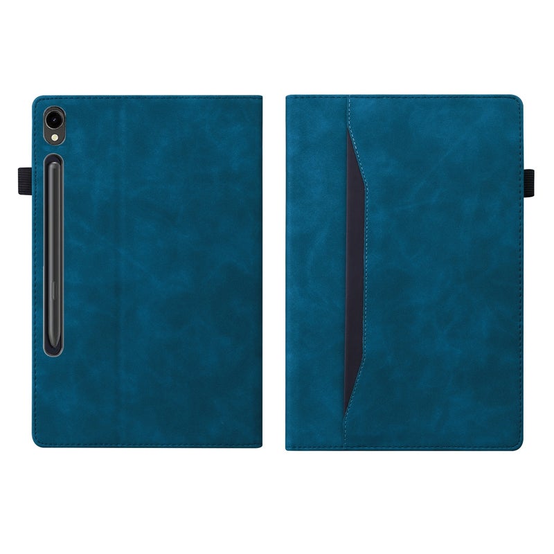 erorex For Samsung Galaxy Tab S10 Ultra / S11 Ultra Splicing Shockproof Leather Tablet Case(Blue) - Image 2