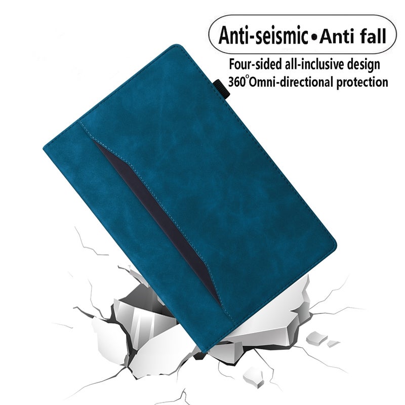 erorex For Samsung Galaxy Tab S10 Ultra / S11 Ultra Splicing Shockproof Leather Tablet Case(Blue) - Image 5