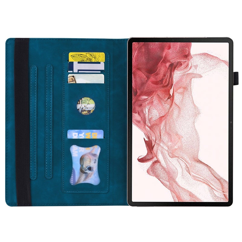 erorex For Samsung Galaxy Tab S10 Ultra / S11 Ultra Splicing Shockproof Leather Tablet Case(Blue) - Image 3
