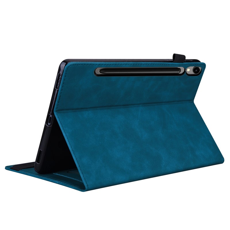 erorex For Samsung Galaxy Tab S10 Ultra / S11 Ultra Splicing Shockproof Leather Tablet Case(Blue) - Image 4