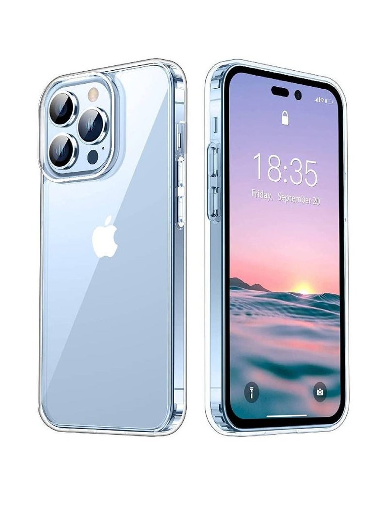 فيسوس الحماية الوقائية لانخفاض السقوط العسكري من الدرجة العسكرية مع غطاء حالة مقاوم للصدمة في iPhone 14 Pro Max Clear - Image 1