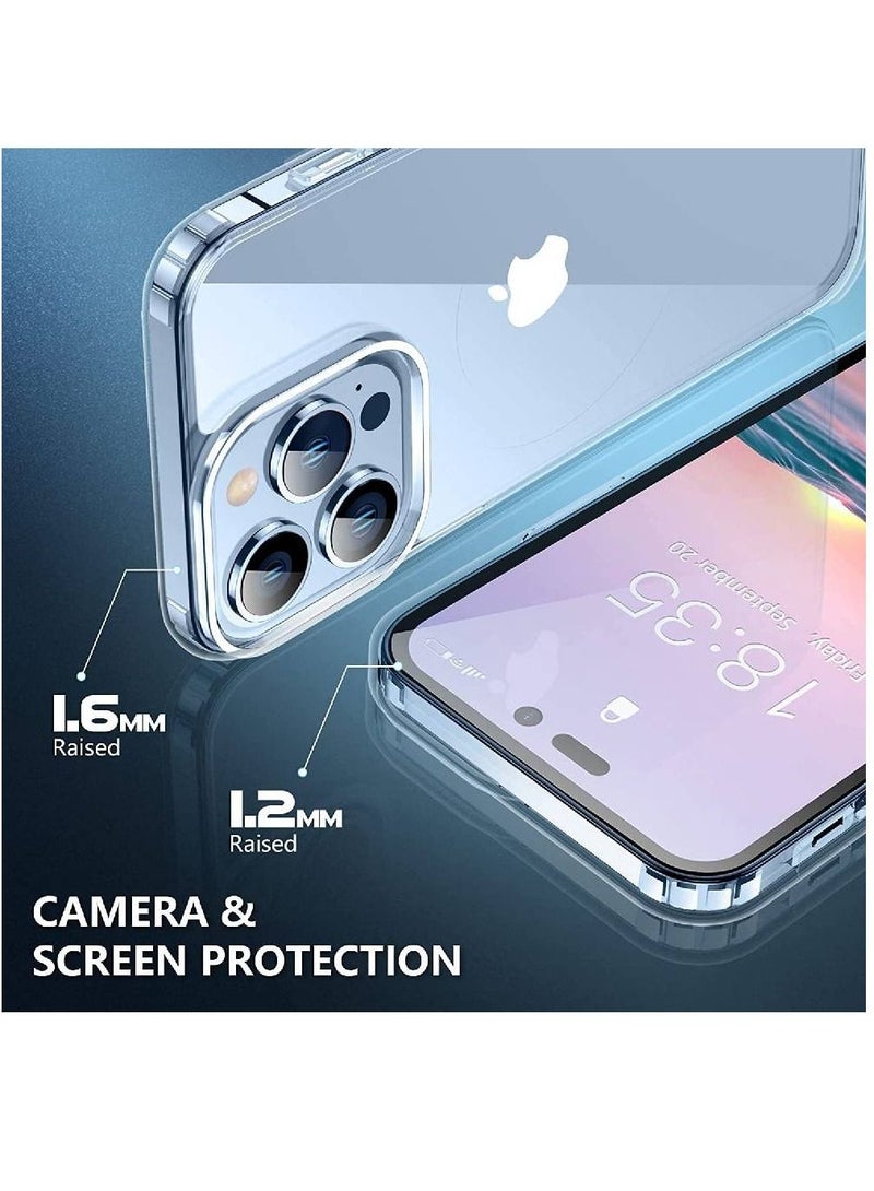 فيسوس الحماية الوقائية لانخفاض السقوط العسكري من الدرجة العسكرية مع غطاء حالة مقاوم للصدمة في iPhone 14 Pro Max Clear - Image 3