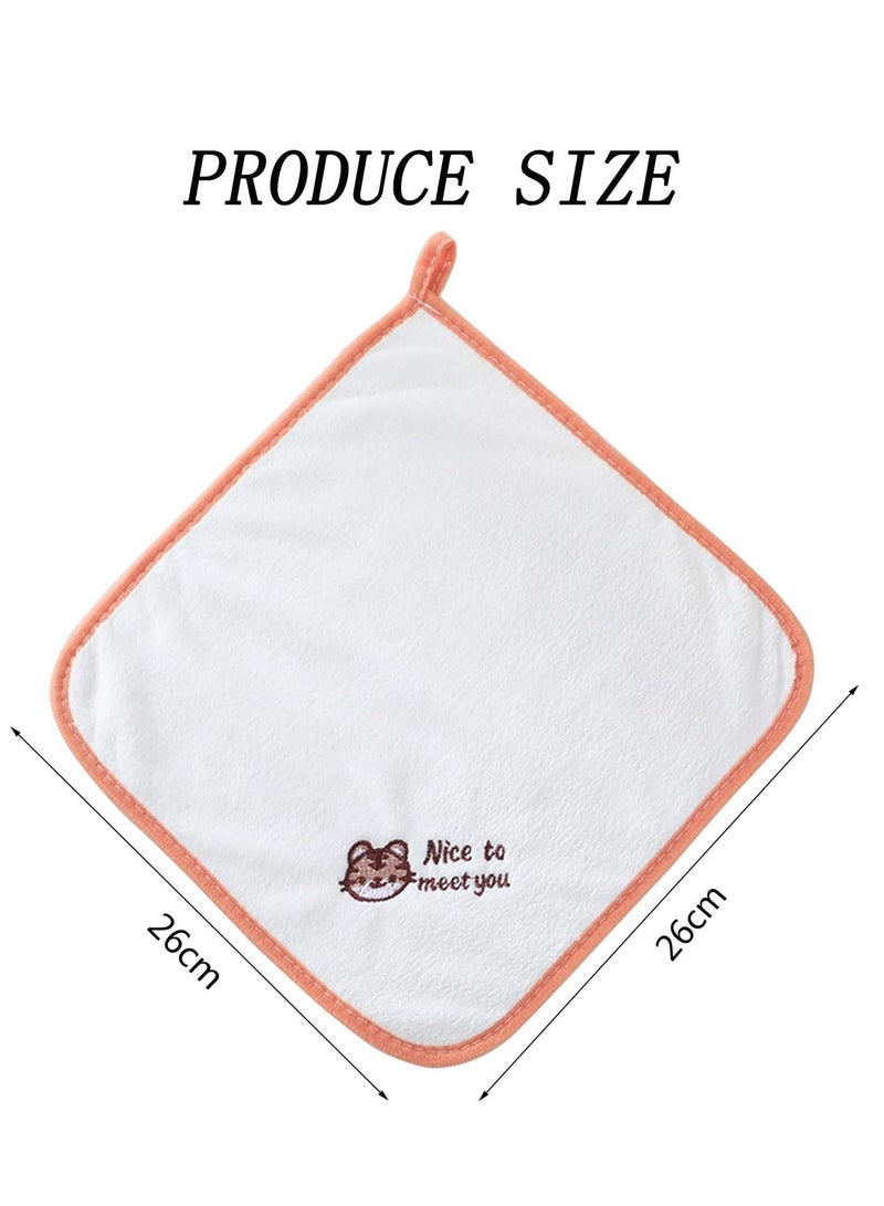 Barakah Baby Face Flannels, 5PCS Cloth Soft Face Flannels, Toddler Flannels Wash Towels, Quick Dry Reusable Face Body Cloths, Baby Face Cloths, Face Towel, Baby Must-Haves, Kids Face Wash - Image 3