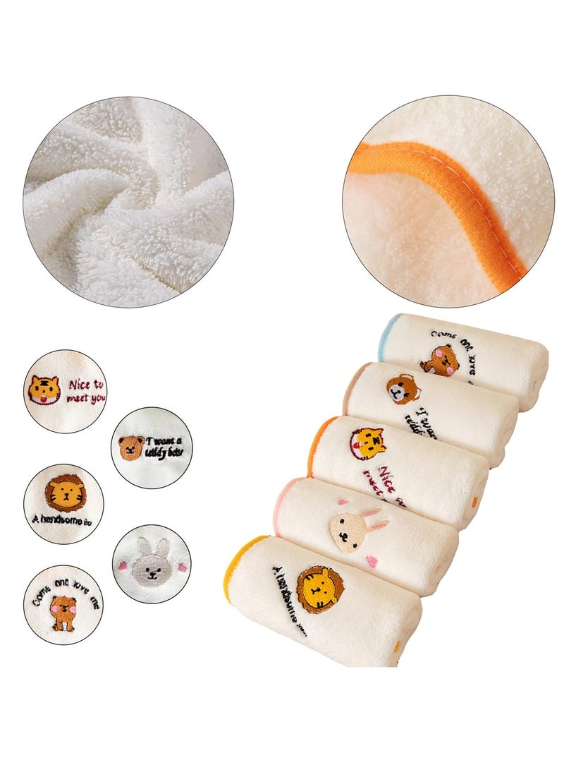 Barakah Baby Face Flannels, 5PCS Cloth Soft Face Flannels, Toddler Flannels Wash Towels, Quick Dry Reusable Face Body Cloths, Baby Face Cloths, Face Towel, Baby Must-Haves, Kids Face Wash - Image 5