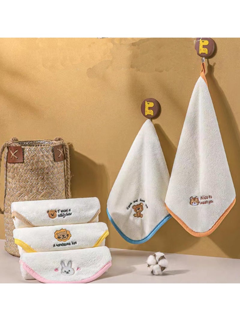 Barakah Baby Face Flannels, 5PCS Cloth Soft Face Flannels, Toddler Flannels Wash Towels, Quick Dry Reusable Face Body Cloths, Baby Face Cloths, Face Towel, Baby Must-Haves, Kids Face Wash - Image 2