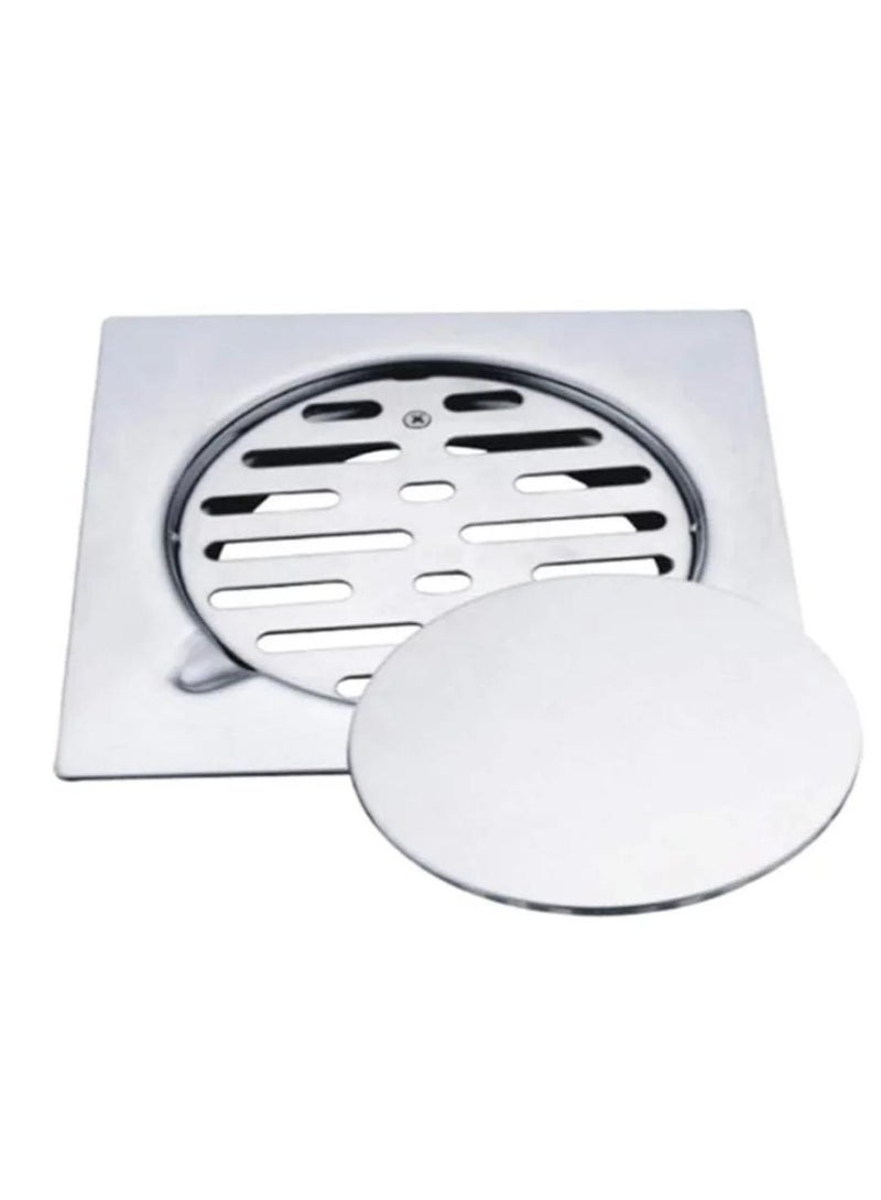 Rosa Stainless Steel Floor Drain Cover with Removable Lid – Anti-Odor & Anti-Clog, Square Design for Bathroom/Kitchen - Image 3