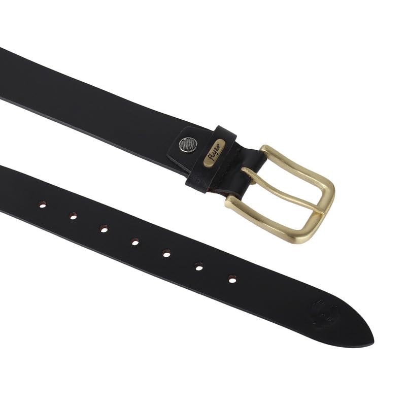 Flyer Oversize belt for men waist 44 to 70 inches Genuine Leather xxxl extra large plus size (Formal/Casual) (Colour-Black) (Size-62) BL809 - Image 3
