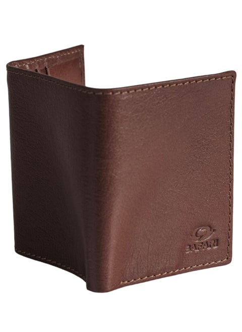 Top Leather (SA 114) Trifold Wallet for Men - Ultra Strong Stitching - Handcrafted eagyptian Leather - Extra Capacity Trifold Wallet - Thin and Sophisticated Tri-Fold Design