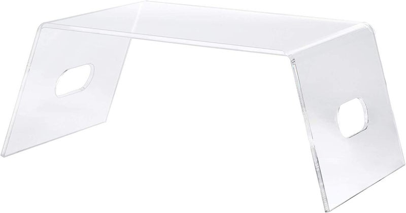 Indian Decor 222017 Acrylic Monitor Stand Clear Laptop Riser Desk Organizer and Under Storage Portable Lap TopTV Screen Tray Mobile Drawing Table for Bed and Couch - Image 2