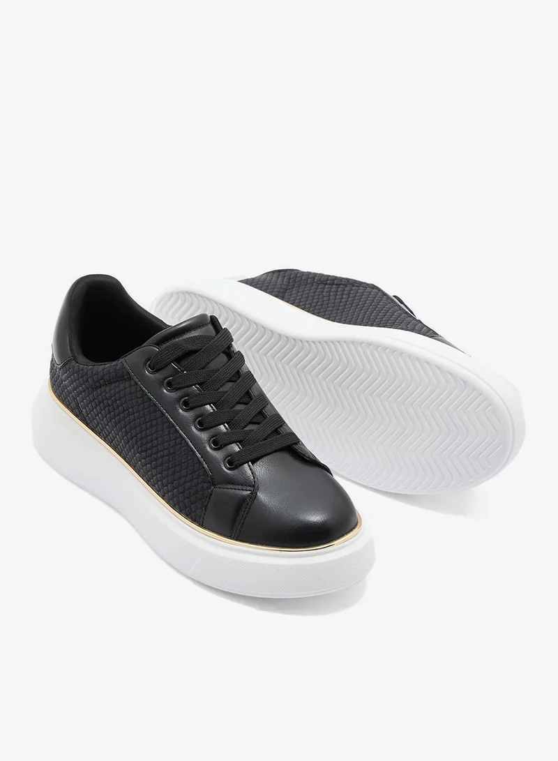 Ginger Snake Texture Sneakers