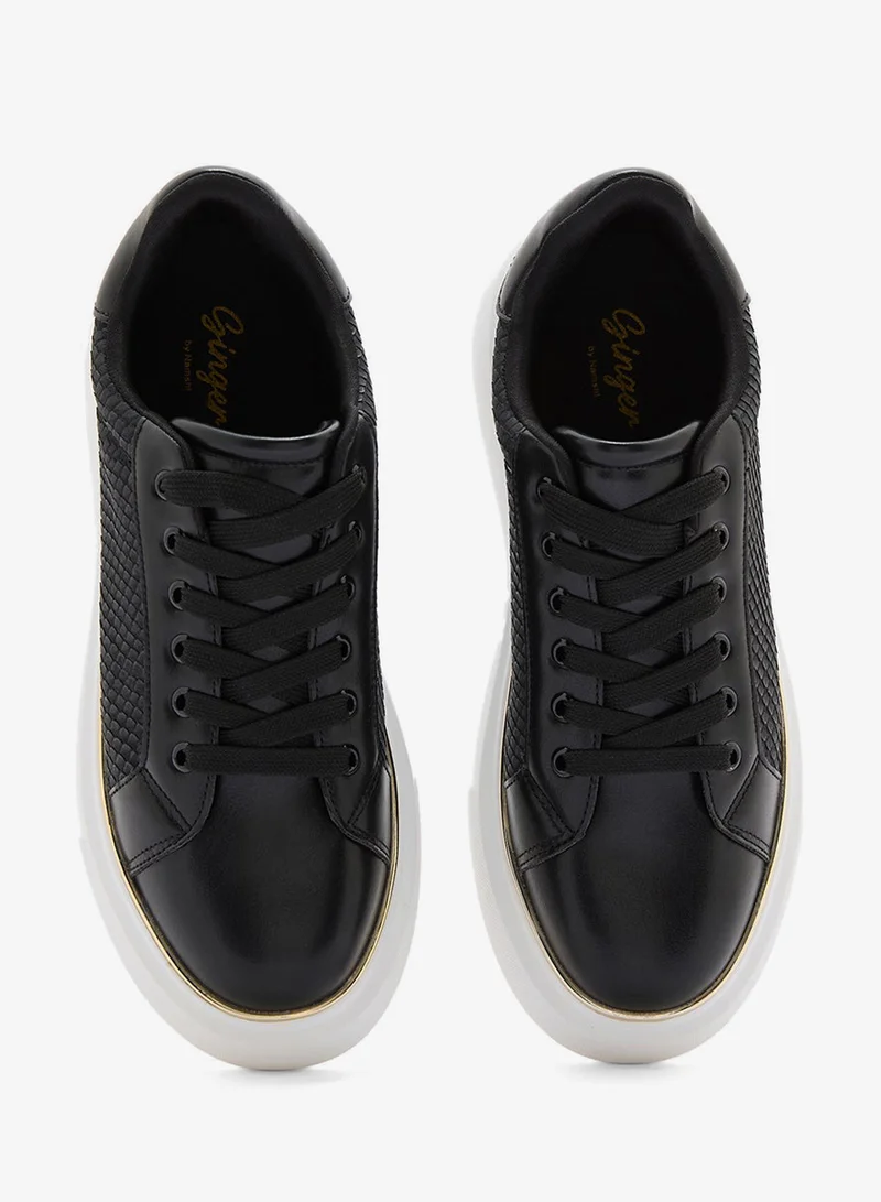 Ginger Snake Texture Sneakers