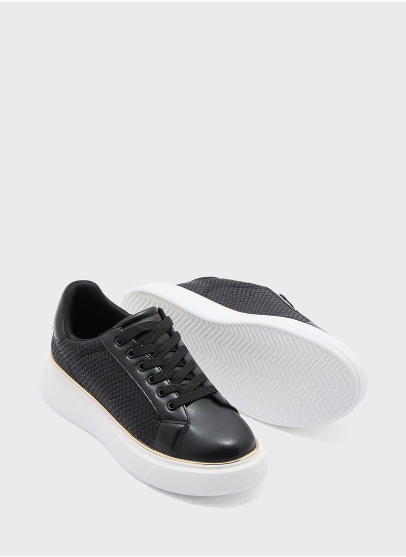 Snake Texture Sneakers