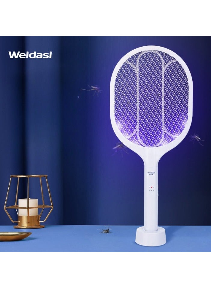 ويداسي مضرب صاعق الحشرات الإلكتروني، مضرب البعوض مع حامل وكابل USB 2 في 1 - Image 5