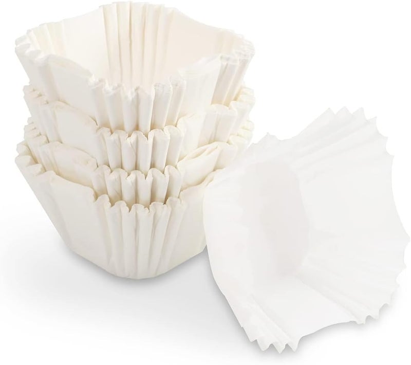 YumSur 100 Count White Cupcake Liners, Square Baking Cup, Paper Cupcake Liners -No Smell, Food Grade & Grease - Image 1
