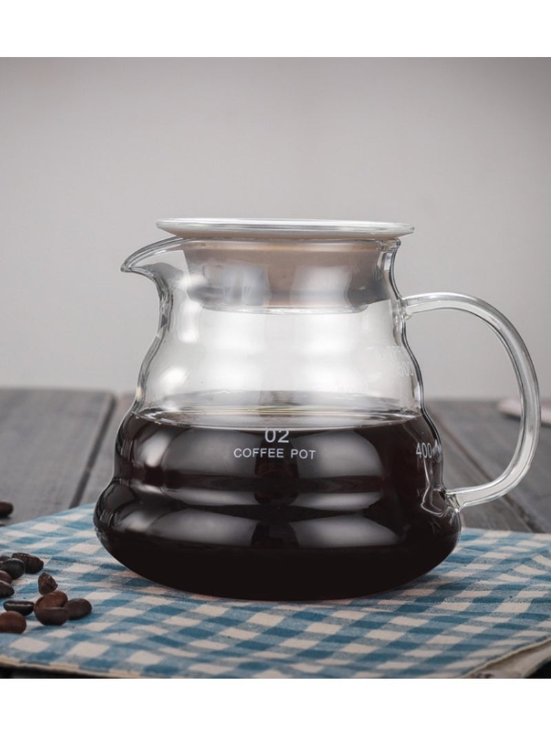 Smooth drip coffee and tea maker and iced coffee with adjustable water flow, stainless steel filter, borosilicate glass jug  - Image 4