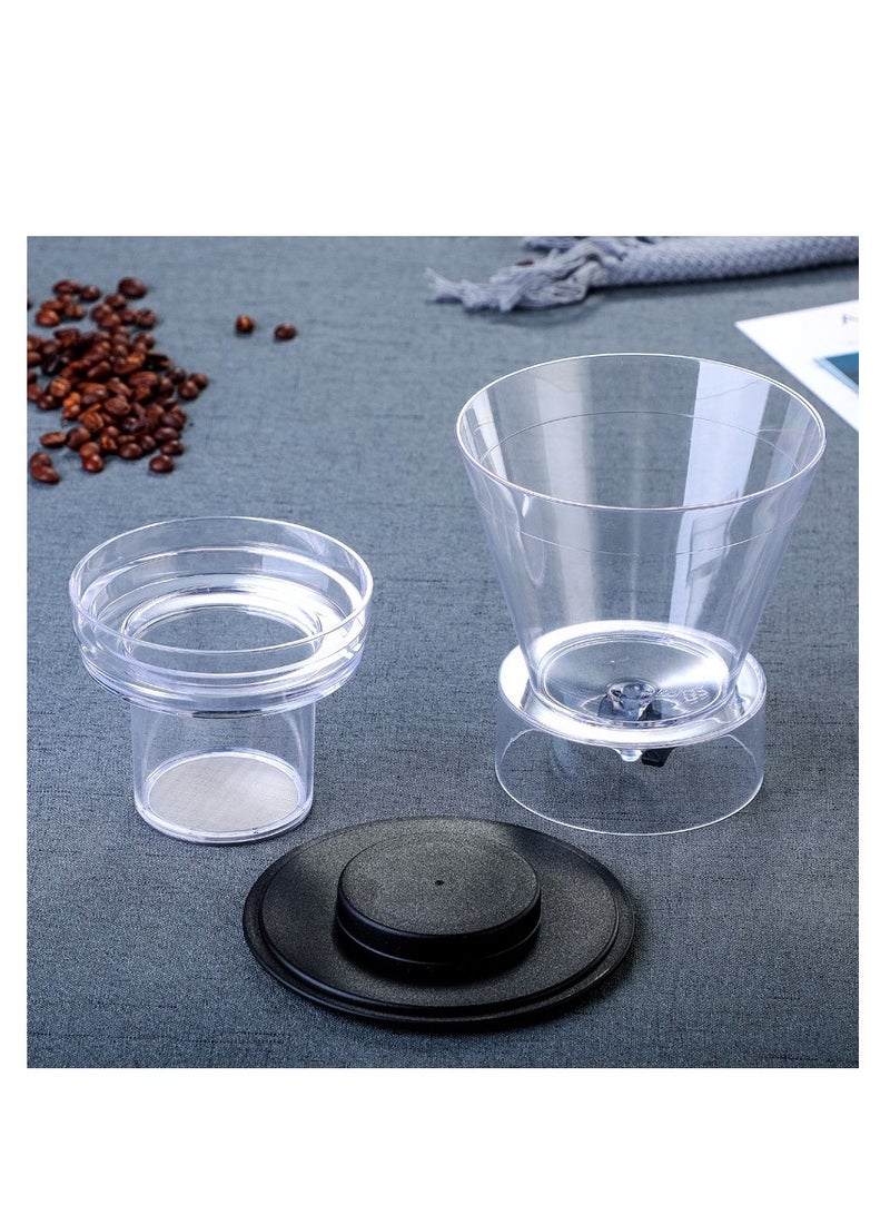 Smooth drip coffee and tea maker and iced coffee with adjustable water flow, stainless steel filter, borosilicate glass jug  - Image 3