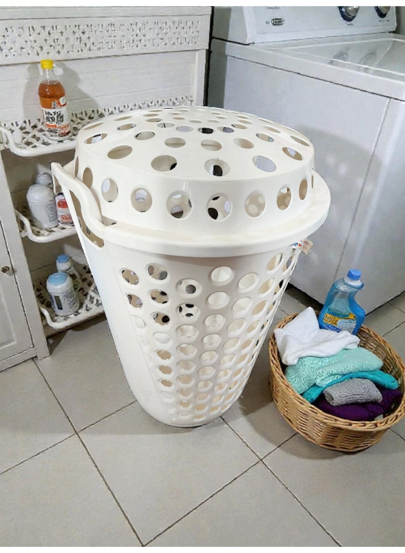 Large Size Laundary Basket With Lid 85cm Height - Image 2