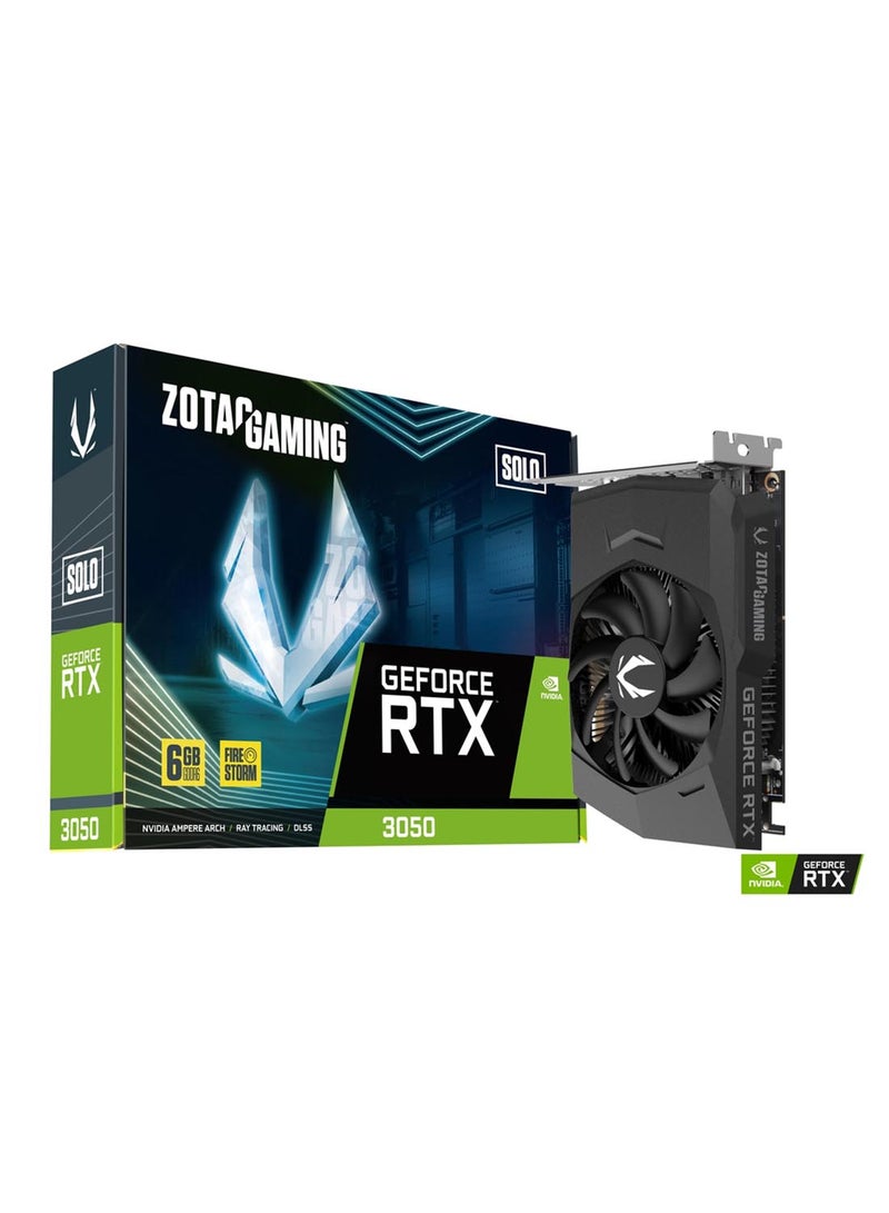 زوتاك بطاقة جرافيك جيمينغ جيفورس RTX 3050 سعة 6 جيجابايت GDDR6، 96 بت، 1470/14000، HDCP، ثلاث منافذ DP، HDMI، حزمة لايت - Image 1