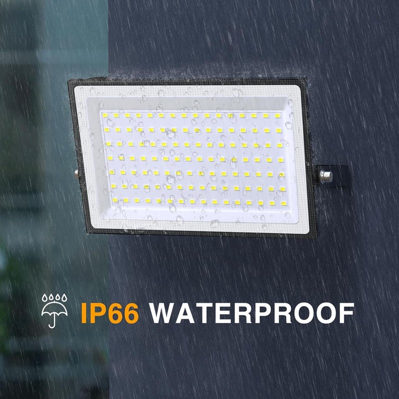Onforu 120 واط ضوء الفيضانات LED خارجي، 12000 لومن أضواء أمان، IP66 مقاوم للماء أضواء LED خارجية، 6500 كيلفن ضوء النهار الأبيض لمصباح الفيضانات للمرآب والفناء والحديقة والاستاد وملعب الألعاب (عبوة 2)  - Image 4