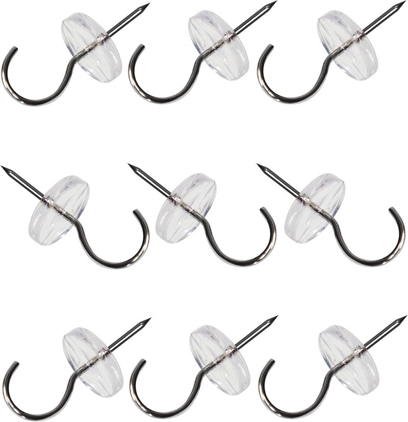 CraZy TACKz - 2 in 1: Push pin with Hook or Thumb Tack with Hook - New Invention Hang 100's of Items Interior or Exterior Decor at Home School Office DIY for Party or Holiday - Image 4