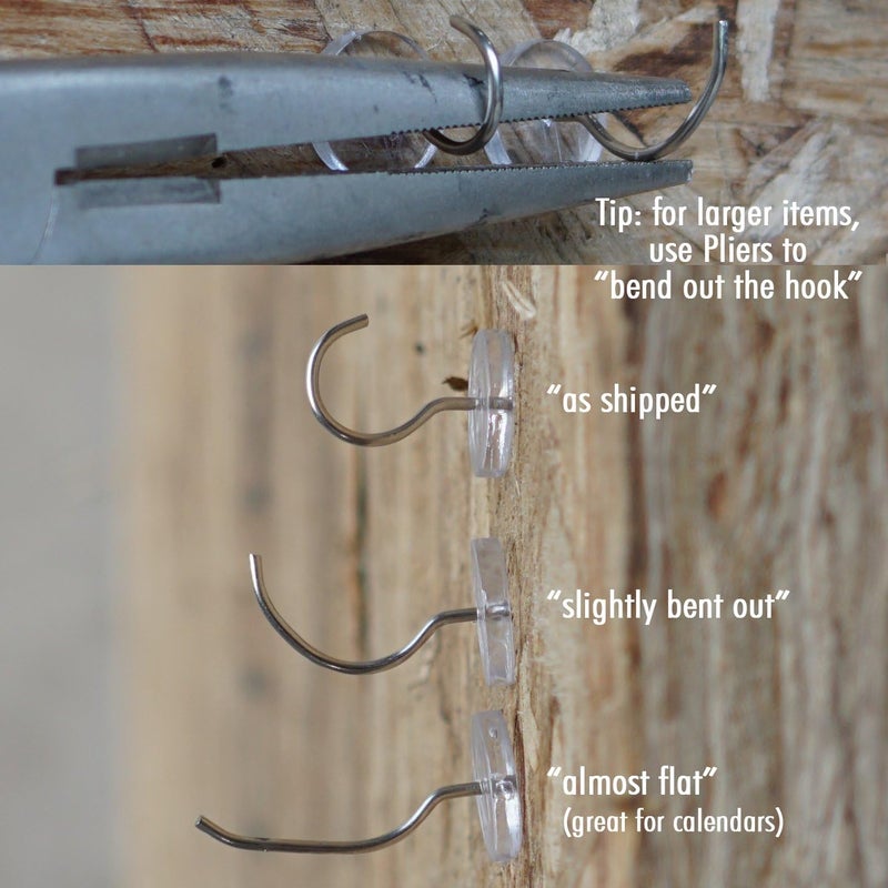 CraZy TACKz - 2 in 1: Push pin with Hook or Thumb Tack with Hook - New Invention Hang 100's of Items Interior or Exterior Decor at Home School Office DIY for Party or Holiday - Image 3