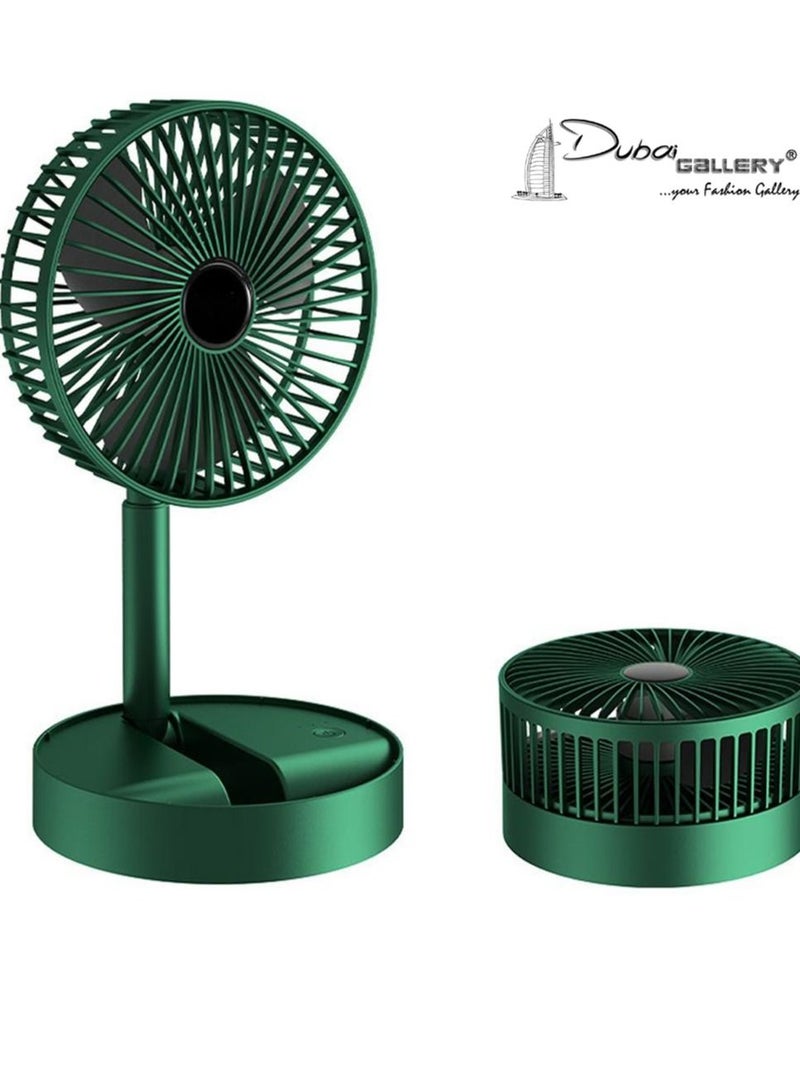 DubaiGallery USB Rechargeable Electric Telescopic Table Fan Multi-function Fan Stand and Stretch Height  - Image 1