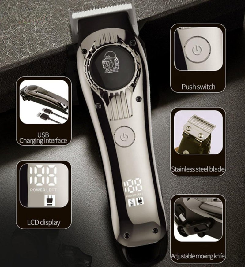 Concepta Trimmers For Man | Rechargeable Beard Trimmer For Man | Waterproof Cordless Shaver With USB Charging & 4 Combs For Hair, Beard And Moustach - Image 3