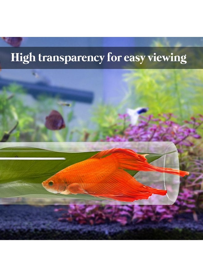 Rainmae Rainmae Betta Fish Toys, Betta Fish Acrylic Tube Tunnel, Hole Hollow Betta Fish cave, Safer for Small Fish Shrimp Betta Guppies, Aquarium Decor Fish Tank Accessories Decorations Hideout Tube  - Image 3