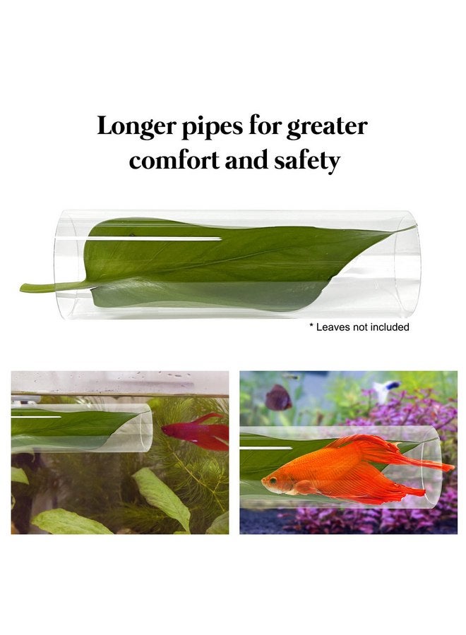 Rainmae Rainmae Betta Fish Toys, Betta Fish Acrylic Tube Tunnel, Hole Hollow Betta Fish cave, Safer for Small Fish Shrimp Betta Guppies, Aquarium Decor Fish Tank Accessories Decorations Hideout Tube  - Image 4