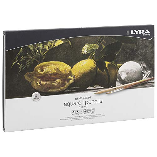 Lyra Rembrandt Aquarell Watercolor Pencils - 36 Vibrant Professional Watercolor Pencils for Artists and Students of All Ages - Water Color Pencils for Painting Drawing and Watercolor Effects - Image 1