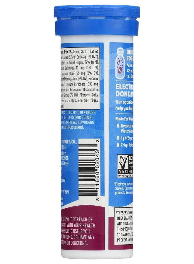 Nuun Active: Tri-Berry Electrolyte Enhanced Drink Tablets (6-Pack of 10 Tablets) - Image 3