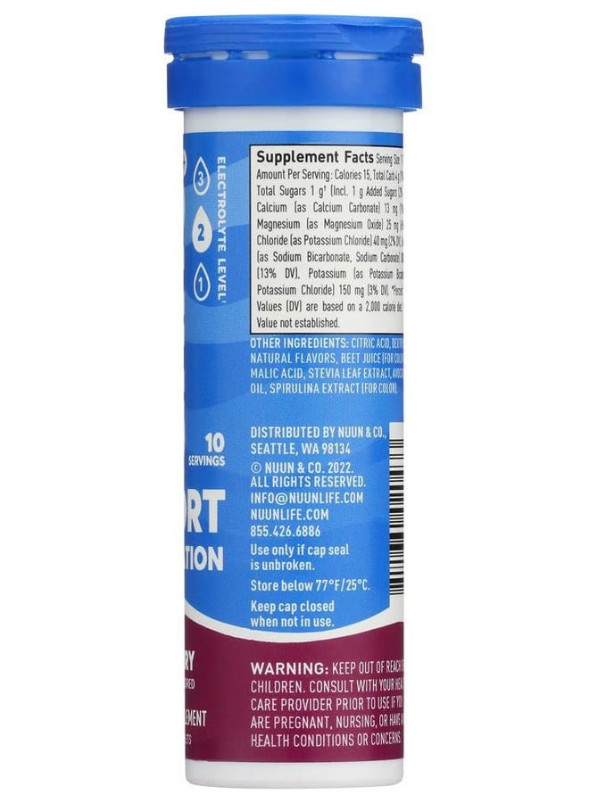 Nuun Active: Tri-Berry Electrolyte Enhanced Drink Tablets (6-Pack of 10 Tablets) - Image 4
